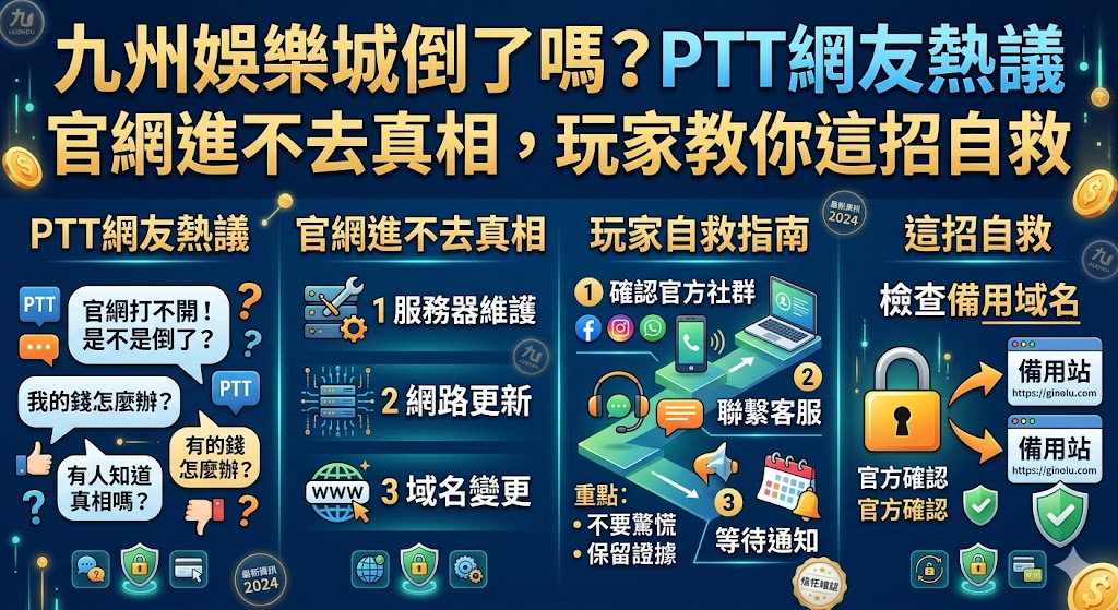九州娛樂城倒了嗎?PTT網友熱議官網進不去真相,玩家教你這招自救